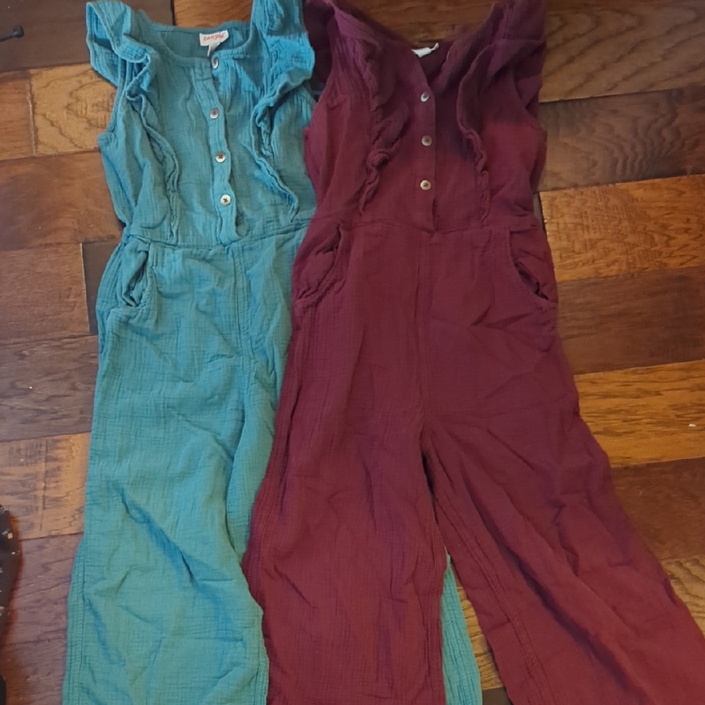 Cat & Jack Kids One Pieces in Teal and Burgundy